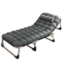 Letto Pieghevole Con Schienale Regolabile, Letto Per Gli Ospiti Con Materasso In Fibra Elettronica Rimbalzante, Tessuto, Nero, Leggero E Una Struttura Robusta E Super Resistente Per Viaggi All'aperto,