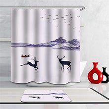Combinazione Bagno. Immagini Chiare E Colori Vivaci Rendono Il Tuo Bagno Pieno di Vita. Accessori da Bagno. Acqua del Lago. Renna. Traghetto.