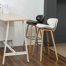 WGEMXC Sedia, Sedia da Ufficio Domestico, Sgabello Sgabelli da Bar in Legno Massello, Coprisedili Verde Scuro Decorazione Di Mobili Sgabelli Alti, Sedie per il Tempo Libero,Gambe Nere,H79Cm