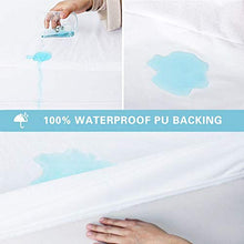 Bedecor Cotone Fodera coprimaterasso Impermeabile con Cerniera,Anti-allergia, Anti-acaro, Antibatterico (160x200+20cm)