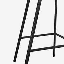 Sgabello alto con schienale, gambe metalliche, Ferro battuto bar Sedia, Comodità Posto a sedere casa Sedia da pranzo, adatto a bar, sala soggiorno, sala da pranzo, Reception, Caffetteria