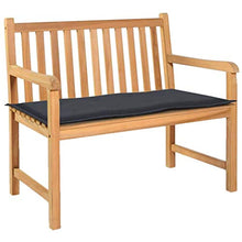 vidaXL Cuscino per Panca da Giardino Rosso 120x50x3 cm Panchina Sedia Esterno