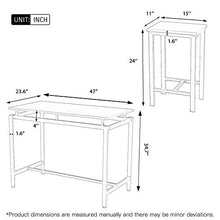 DAKEUR Set Tavolo e sgabelli da Bar unità da Bar per la casa 5 Pezzi Set Sala da Pranzo Sgabelli da Bar e Tavolo da Colazione Set Tavolo e sedie da Cucina Set 4 tavoli e sedie salvaspazio Set 4 per