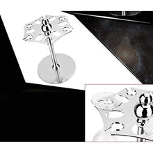 WZHZJ Portabicchieri Doppio Girevole Portabicchieri Girevole in Acciaio Inox Portabicchieri for Vino (Size : L)