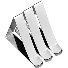 Yiyu Tovaglie Clip Tovaglia, 24 PCS in Acciaio Inox Fermatovaglia 5cm Triangolo Fermatovaglia Regolabile for La Casa, Feste, PIC-nic, Ristoranti, Matrimoni z (Color : Silver)