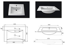 Set di mobili da bagno Fortuna nero satinato