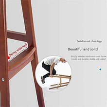 WZX Sgabelli da bancone da Cucina Sgabelli da Bar Set di 2 sedie in Legno massello Gambe controsoffitto in Pelle di Lino con Schienale Sedia Grande