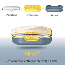 Astuccio portapillole, portapillole, portapillole, 4/6 scomparti, visibile e trasparente, scomparto portatile per pillole diviso, porta medicinali per uso quotidiano/viaggio