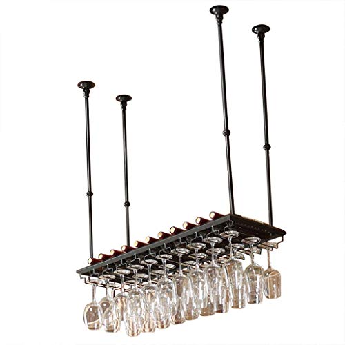 WLABCD Scaffale per Vino, Bar, Ristorante, Appeso, Portabicchieri Di Vino, Portafoglio da Soffitto Porta Bicchiere Di Vino Metallo Ferro Cabina D'Ingresso Cabina Armadietta Scarpe da Gancio Vintage S