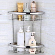 NHLBD Mensola da Bagno, mensola portaoggetti - 2 ° Piano Bagno Telaio angolare a Parete Mensola antiruggine Bagagli Rack for Doccia partizione Camera Bagno