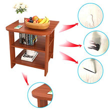 RPLW Robusto Comodini da Notte 3-Livello per Soggiorno Camera,Moderno Comodino Assemblaggio Facile,Versatile Divano Comodino da Letto Tavolo Lampada C4 50x50x60cm(20x20x24in)