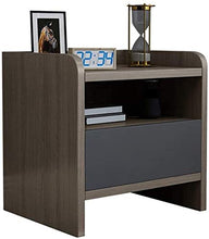 HZYDD Comodino - 43 * 40 * 50 cm End Laterale Lato Comodino con cassetto di stoccaggio Gambe in Legno massello Soggiorno Camera da Letto Mobili