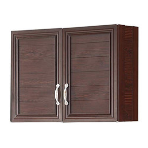 Pensile Spazio Bagno in Alluminio Rack Magazzino Armadietto capacità di Carico 150 kg Mobiletti e armadiett (Color : Brown, Size : 60 * 60 * 28cm)
