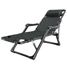 SHUAIIJUAN Sedia per il tempo libero domestico Outdoor Garden Chair |Sdraio da spiaggia pieghevole reclinabile sedie |Sedia di svago con poggiatesta || Patio Comfort Relaxer Sedia for Pool, laterale,