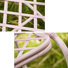 LXLH Panchina da Giardino Panchina da terrazza panchina da Giardino panchina per Il Tempo Libero, panchine Decorative in Metallo Impermeabili e Resistenti al Sole per Esterni, Panca Decorativa a