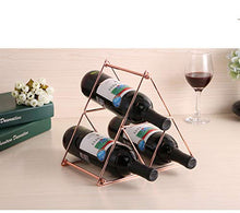 Buy and buy at Brandon Creative Home Decoration Ornaments Wrought Iron Wine Rack Pyramid Wine Rack Wine Display Rack RemovableRose GoldTrumpet