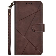 Cover Samsung Galaxy J6 Plus 2018 in Vera Pelle Portafoglio Custodia con[Slot per Schede][Funzione di Supporto],JAWSEU TPU Antiurto Ultra Sottile a Libro Flip Cover per Galaxy J6 Plus 2018(Marrone)
