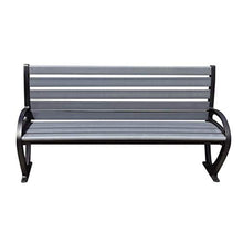 ZXF- Park Outdoor Chair, Schienale in Legno Massello di Alluminio Pressofuso in Legno Anticorrosivo, Sedia per Il Tempo Libero Comunitario, Doppia Panca con Protezione Solare Anticorrosiva