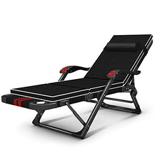 ABBD Sedia a Sdraio da Spiaggia Regolabile, Lettino da Campeggio Portatile Sedia reclinabile Pieghevole, Sdraio reclinabile da Esterno Nero per Piscina-black1