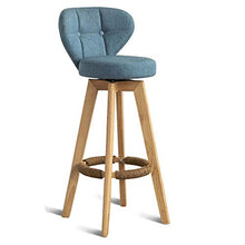Sgabelli Da Bar Sedia moderna moderna di legno del lino per il ristorante della prima colazione Sedia della barra di cena del caffè di legno Adatto Per Bancone Caffetteria ( Color : Beige , Size : A )
