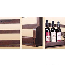 Cremagliera Del Vino Semplice e Creativa Scaffale a Parete in Legno Massello Applique a Parete Stile Semplice Portabottiglie per Vino Cafe Bar Decorazione Semplice e Creativa, PZW, B