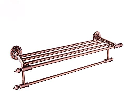 MBYW Portasciugamani Moderno Minimalista Portasciugamani Elegante per Il Bagno di Moda Ciondolo Hardware, processo di placcatura in Rame Bagno Europeo Doppio portasciugamani
