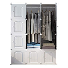 ClothHouse Scarpa Armadio Bianco Rack Ripostiglio Vestiti di Stoccaggio con Copertura Facile da Montare Impilabile