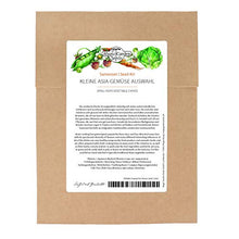 Piccola selezione di verdure dall'Asia - set di semi con 4 verdure asiatiche tipiche per wok e vaporiera