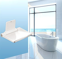 Accessori da bagno - Posti a sedere sgabello da doccia a parete montato girevole seduta con le braccia con Back Bath Chair antiscivolo pieghevole parete doccia Sgabelli Parete doccia Sedile sgabello (
