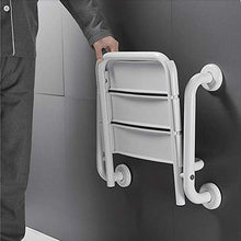 BAIHAO Sedia da Bagno con Sedile Pieghevole WC Sgabello da Doccia a Parete con braccioli Sgabello Antiscivolo per Anziani di Sicurezza Sgabello da Bagno per disabili Senza Barriere