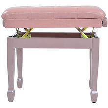 Sgabello per Pianoforte 1-Persona Piano Strumento Musicale Sgabello seggiovia insegnare ai Bambini di Legno Solido Elettrico Piano Bench (Colore : Rosa, Dimensione : 68x38x56cm)