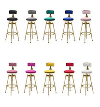 Dining room Chair, bracciolo Tappezzeria, Seggiolone, Sgabello Bar Sgabello Sgabello Bar Sgabello Cafe Counter Home Sedie Pub Premium Altezza girevole ad alte prestazioni regolabile con schienale FACA