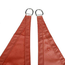 CLJ LWY Tenda da Sole Tenda da Sole Tenda da Sole Tenda da Sole per Feste da Giardino all'aperto Resistenza all'Acqua Anti UV Tessuto Oxford Ruggine Quadrato Rosso Rettangolo Triangolo (3x3x4,3m)