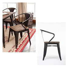 BDLYZ Yxsd - Sgabello da bar in metallo, stile retrò, per cucina, pub, sala da pranzo, sedia da pranzo, bancone in legno massiccio industriale, schienale di sicurezza (colore: bianco)