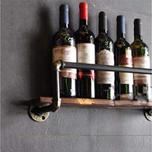 Wygwlg Portabottiglie da Parete, espositore per Vino per modellazione di Tubi, per Cucina, Sala da Pranzo, Bar, Arredamento per la casa e la Cucina, Completamente assemblato,80CM