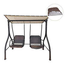 YARNOW Altalena Baldacchino Copertura Anti UV Del Sole Sedia Altalena Copertura Resistente All'acqua Altalena Soffitto Baldacchino Tenda per La Casa Negozio di Caffè