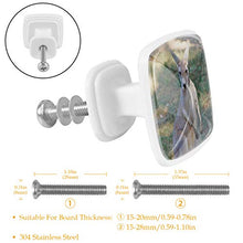 canguro 4 PCS Pomelli per Porta, Pomolo per Mobile, Pomelli per Mobili con Viti, Maniglia per Armadietto, Pomelli per Porta, Pomelli per Cassetti per Porta, Armadio, Cassetto e Credenza
