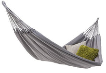ECOMUNDY Pure XL 380 Grigio - Amaca da giardino doppio - 2 persone - cotone Organico - GOTS - 160x260x380cm