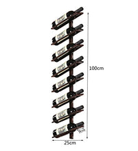 HTDZDX Portabottiglie Galleggiante da Parete in Ferro battuto con ripiano e Porta Bicchieri in Vetro Porta Bicchieri (Size : Hold 4 Bottles)