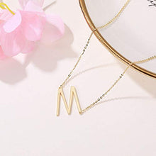 Baoxiaohed Collana in Argento Sterling, Collana Alfabeto S925 Argento Bel Cuore Imitazione Placcatura d'oro, Adatto per La Festa della Mamma, Regali di Anniversario E Regali di Compleanno