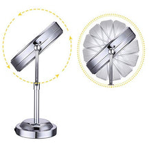 Specchio per Il Trucco, Specchi per Il Bagno Specchio per Il Trucco Specchio da 6 Pollici con LED e ingrandimento 5X, ingrandimento (Colore: Argento, Dimensioni: 6 Pollici)