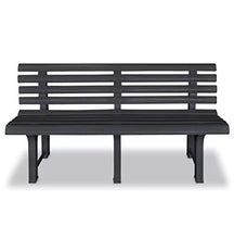Pissente Panca da Giardino, Panche in Legno massello+Acciaio Panchina da Giardino con Braccioli Curvati Elegante Robusta Classica Panca Arredi da Esterno Sedute,125 x 53 x 77 cm Antracite