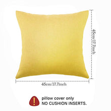 Set di 4 federe decorative per cuscino da giardino, per patio, balcone, impermeabile, con rivestimento in PU, per divano, patio, divano, tenda e balcone, 40 x 40 cm (giallo oro)