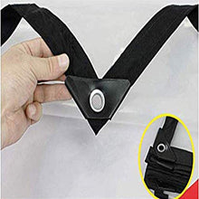 Telone impermeabile pieghevole, telone trasparente per protezione occhiello, tetto verde, protezione per mobili da esterno, piscina, auto, tessuto per camion della pioggia(Size:2x5M)
