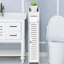 COSTWAY Mobile a Colonna per Bagno, Mobiletto Armadietto Alto a Pavimento, con Cassetti, Moderno, in Legno, Bianco