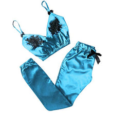 Pigiama da donna con scollo a V, in pizzo, sexy, comodo e traspirante, ideale per la casa, pigiama sexy