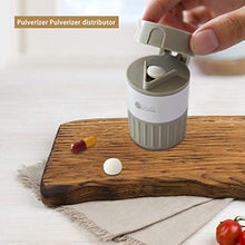 Basisago - Custodia per pillole e taglierina per macinare medicina e medicina con lama in acciaio inox, per piccole pillole, design aggiornato ad alta sicurezza