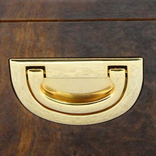 Humidor Mobiletto per Sigari Umidificatore per Sigari in Cedro Humidor per Sigari con Ghiera Termometro Lucchetto in Ottone Placcato Oro Manico Placcato Oro può Contenere 100 Sigari