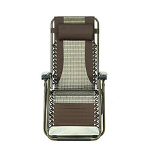 Lettino pieghevole reclinabile – Summer Lunch Break Garden Plaid Lazy – reclinabile portatile a gravità zero