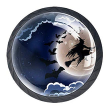 Strega di Halloween 4 PCS Pomelli per Porta, Pomolo per Mobile, Pomelli per Mobili con Viti, Maniglia per Armadietto, Pomelli per Porta, Pomelli per Cassetti per Porta, Armadio, Cassetto e Credenza